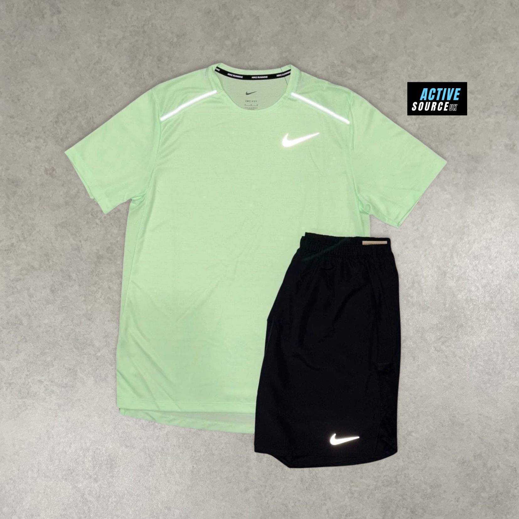 Nike Miler 1.0 Set "Vapour Green/Black"