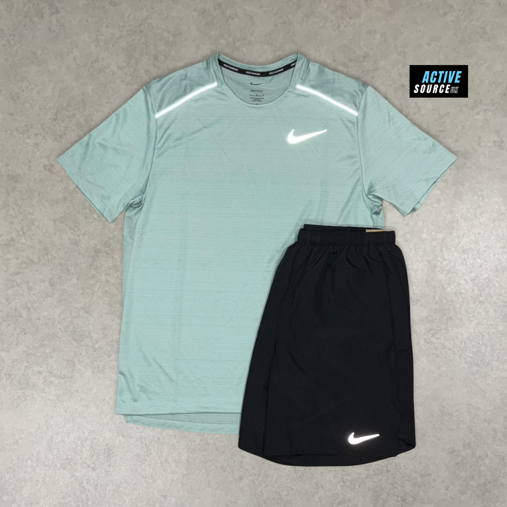 Nike Miler 1.0 Set "Mineral Blue/Black"