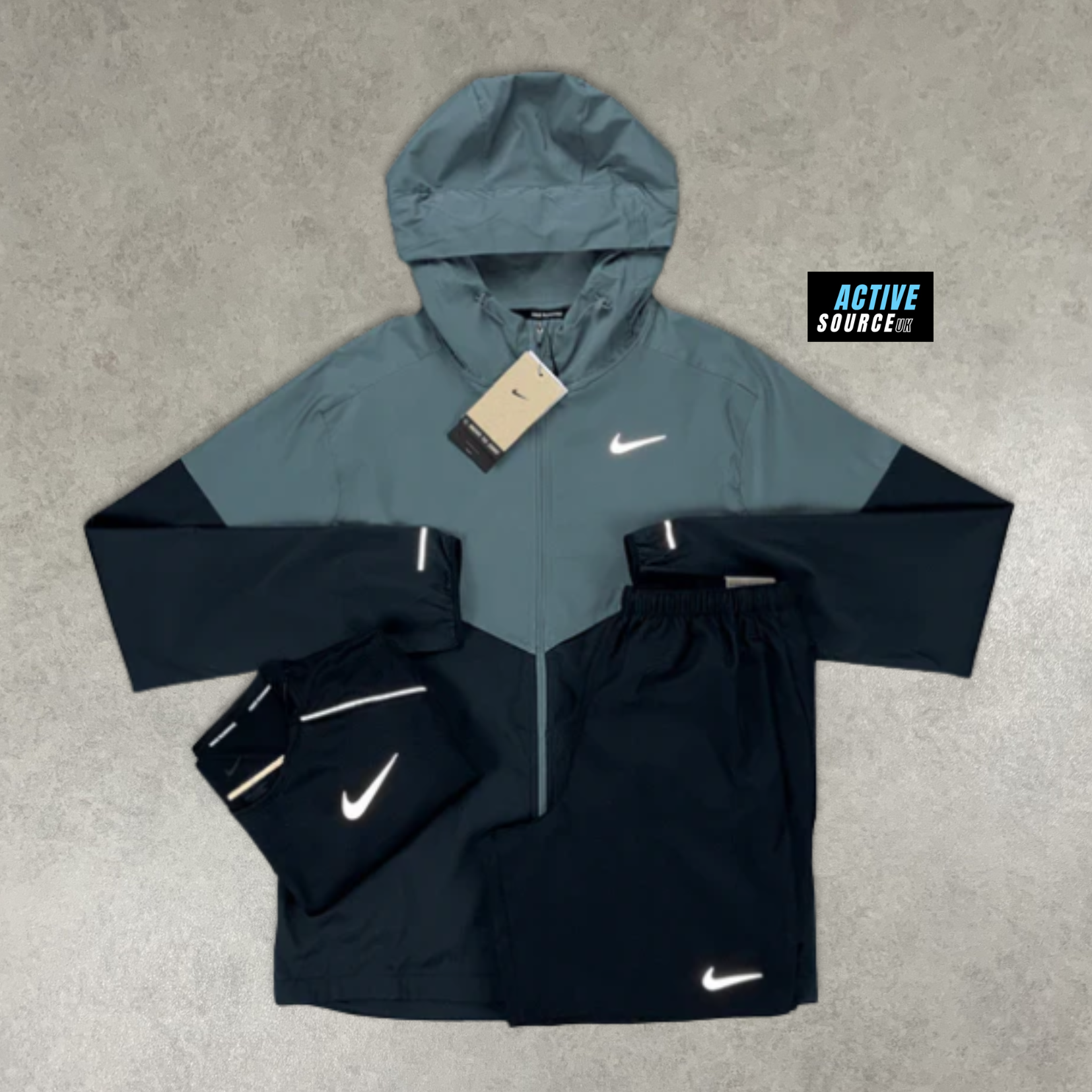 Nike Windrunner 3 Piece Set "Smoke Grey/Triple Black"