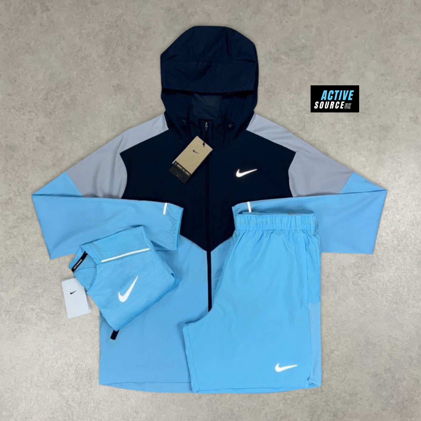 Nike UV Windrunner 3 Piece Set "Aquarius Blue"