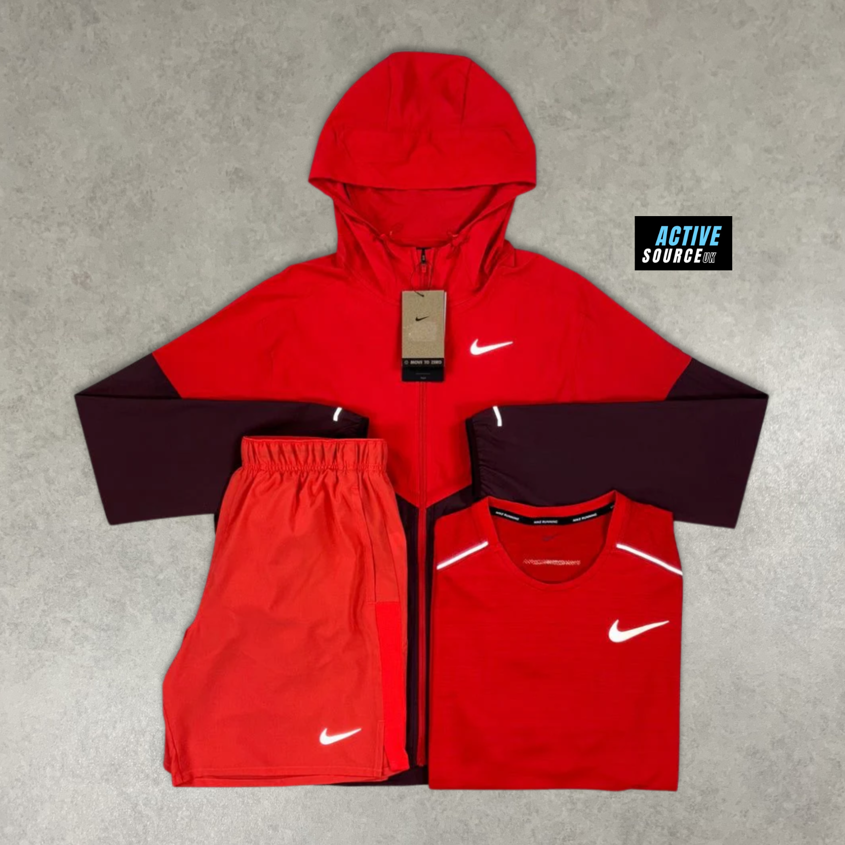 Nike UV  Winderunner 3 Piece Set "Crimson Red"