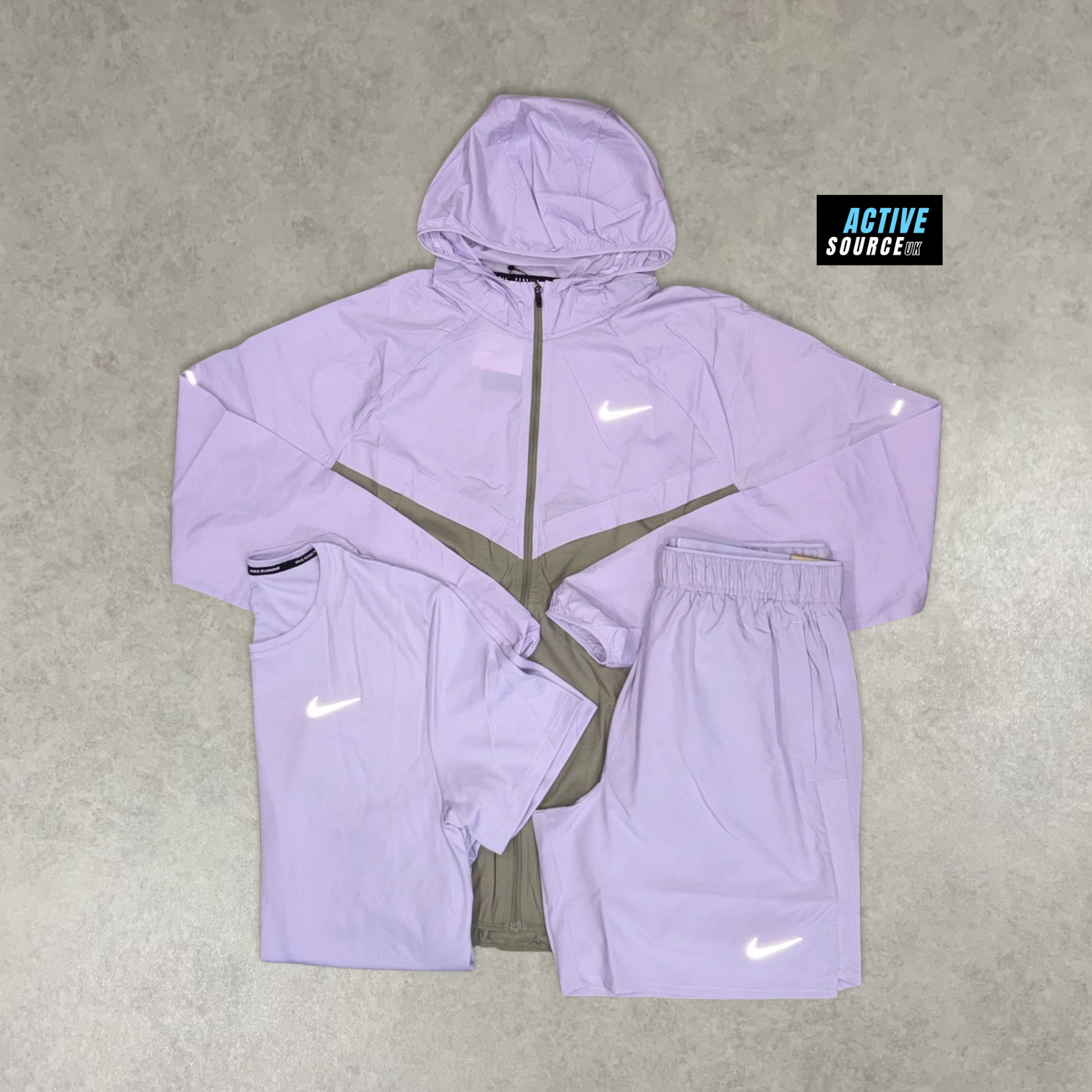 Nike Windrunner 3 Piece Set "Lilac/Grey"