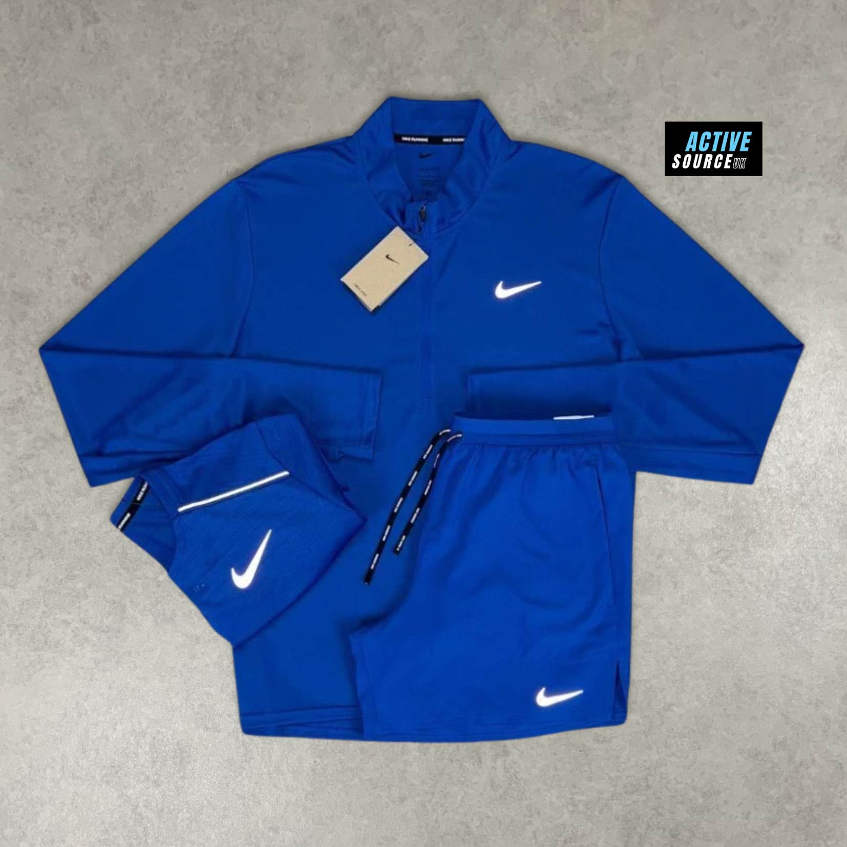 Nike Pacer 1/4 Zip 3 Piece Flex Set "Royal Blue"