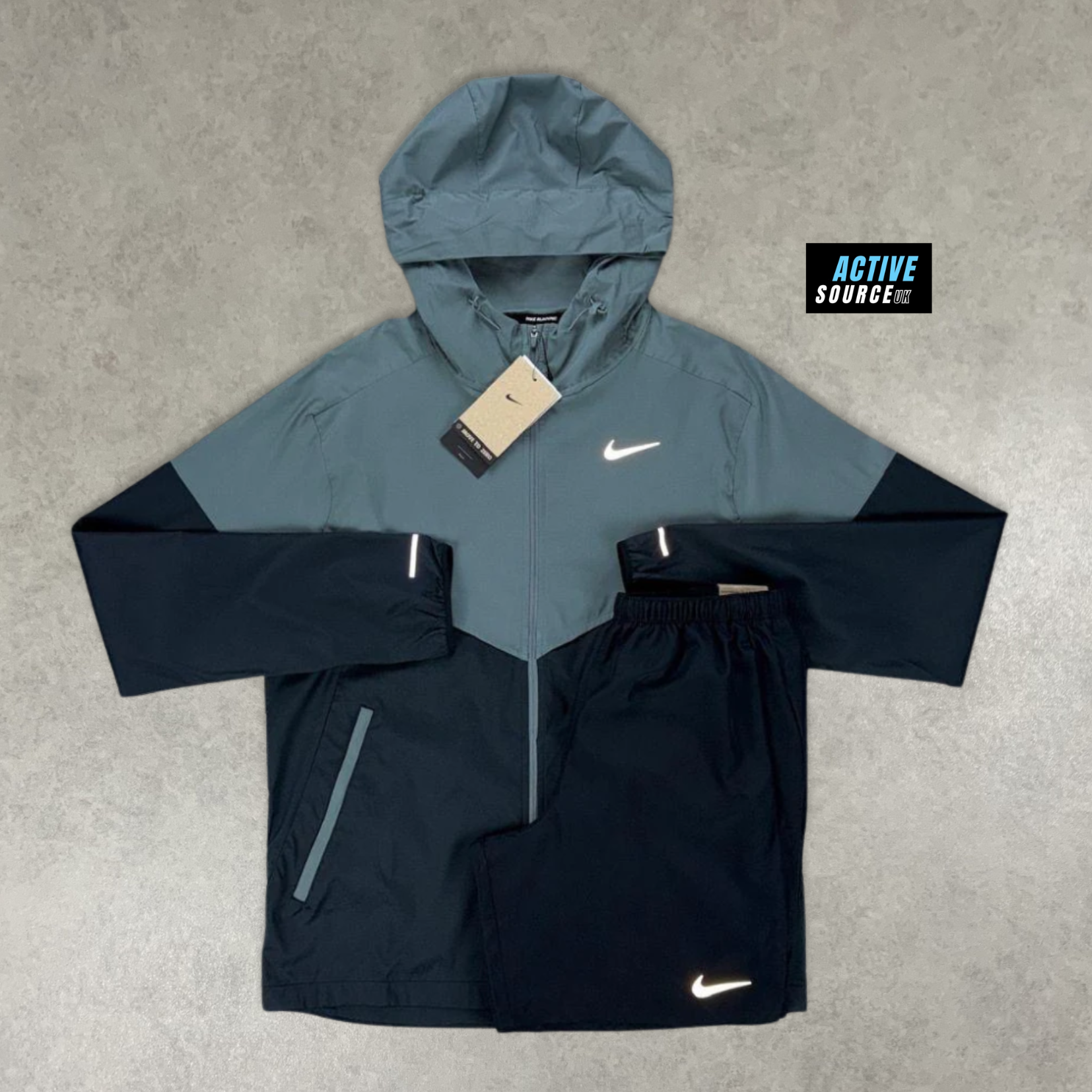 Nike Windrunner 2 Piece Set "Black/Grey"