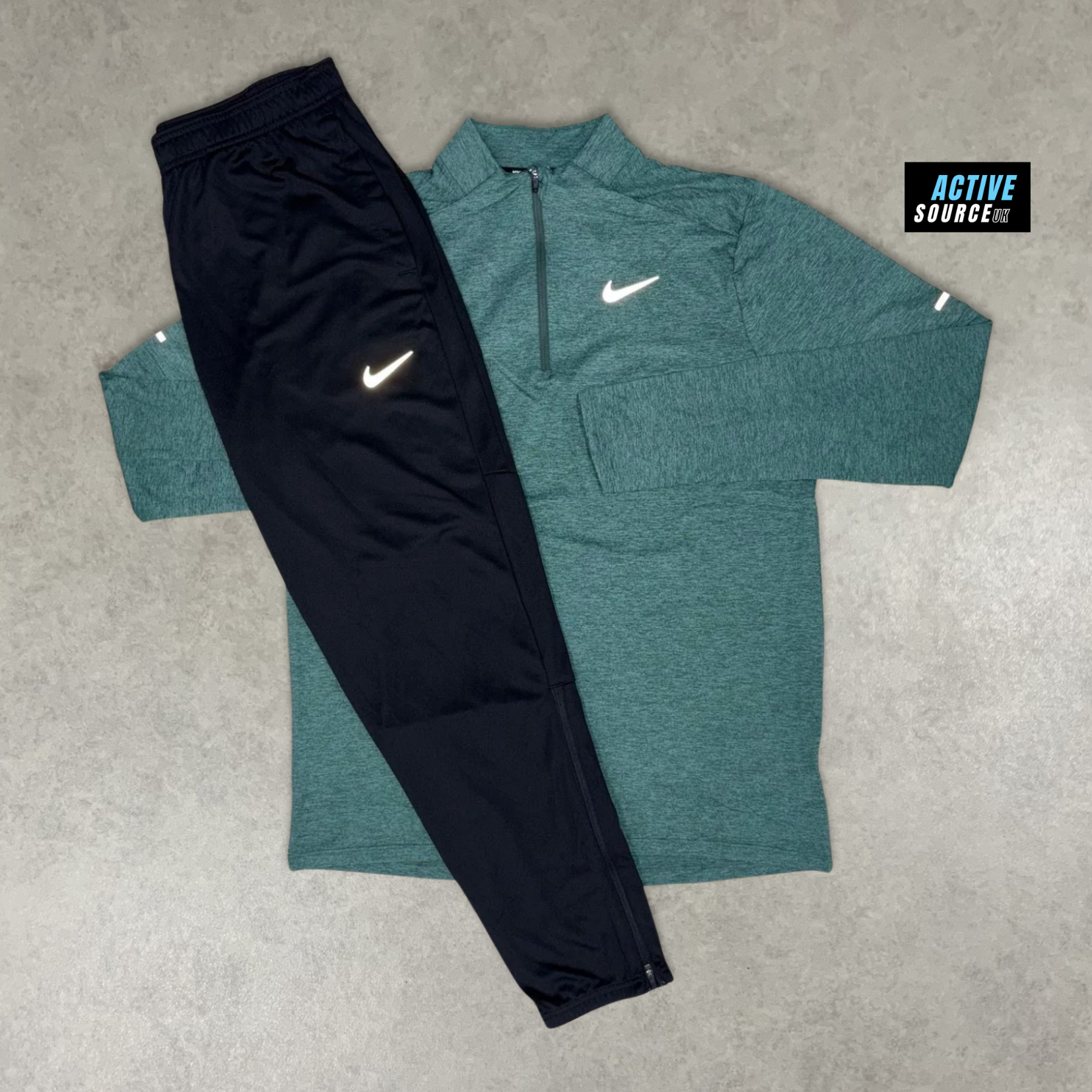 Nike Element 1/4 Zip Tracksuit "Vintage Green/Black"