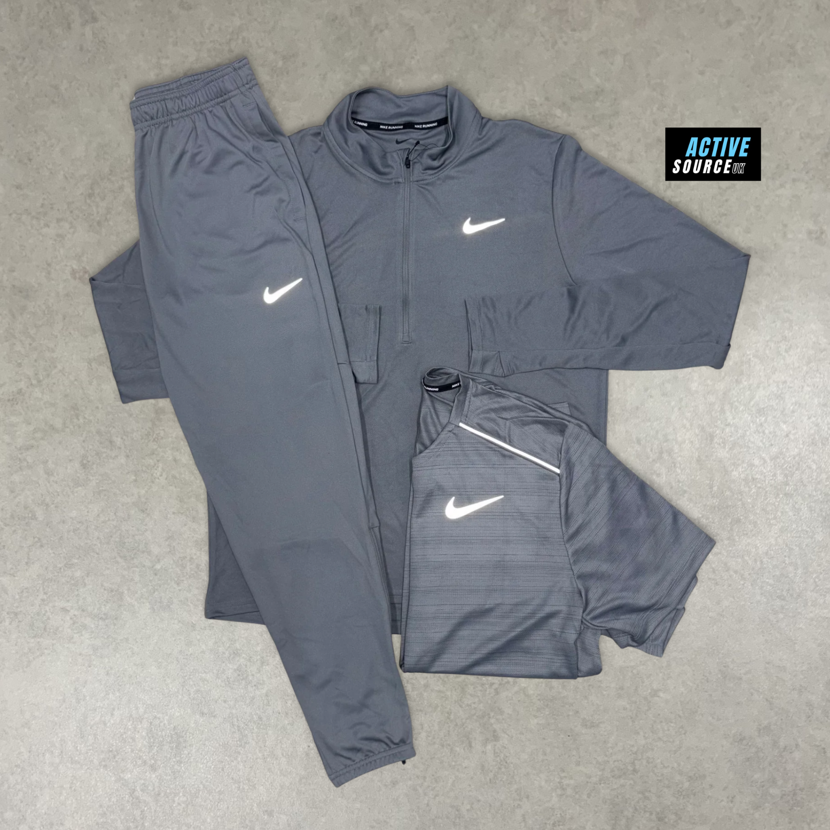 Nike Pacer 1/2 Zip 3 Piece Tracksuit "Smoke Grey"