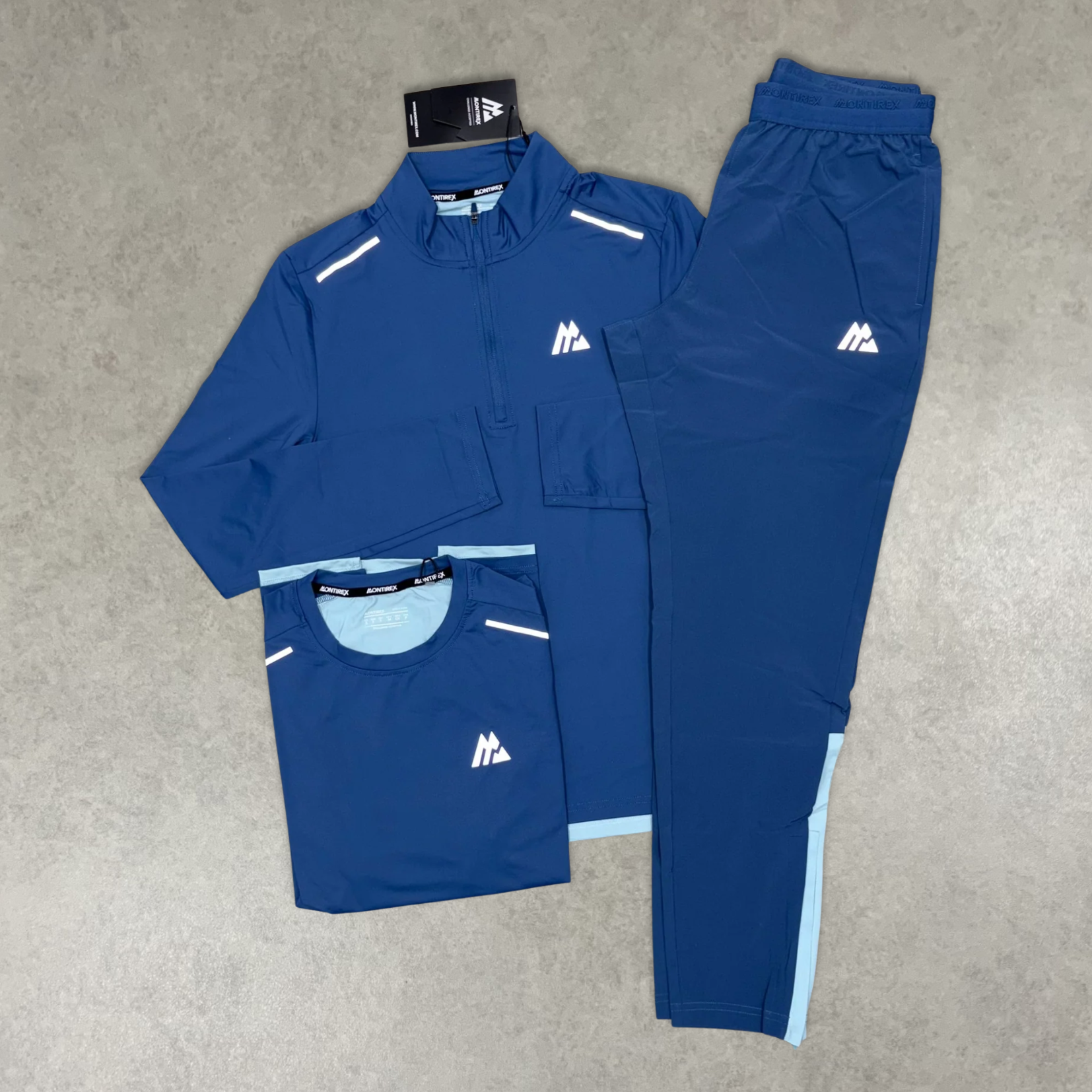 Montirex 1/4 Zip 3 Piece Tracksuit "Midnight Blue"
