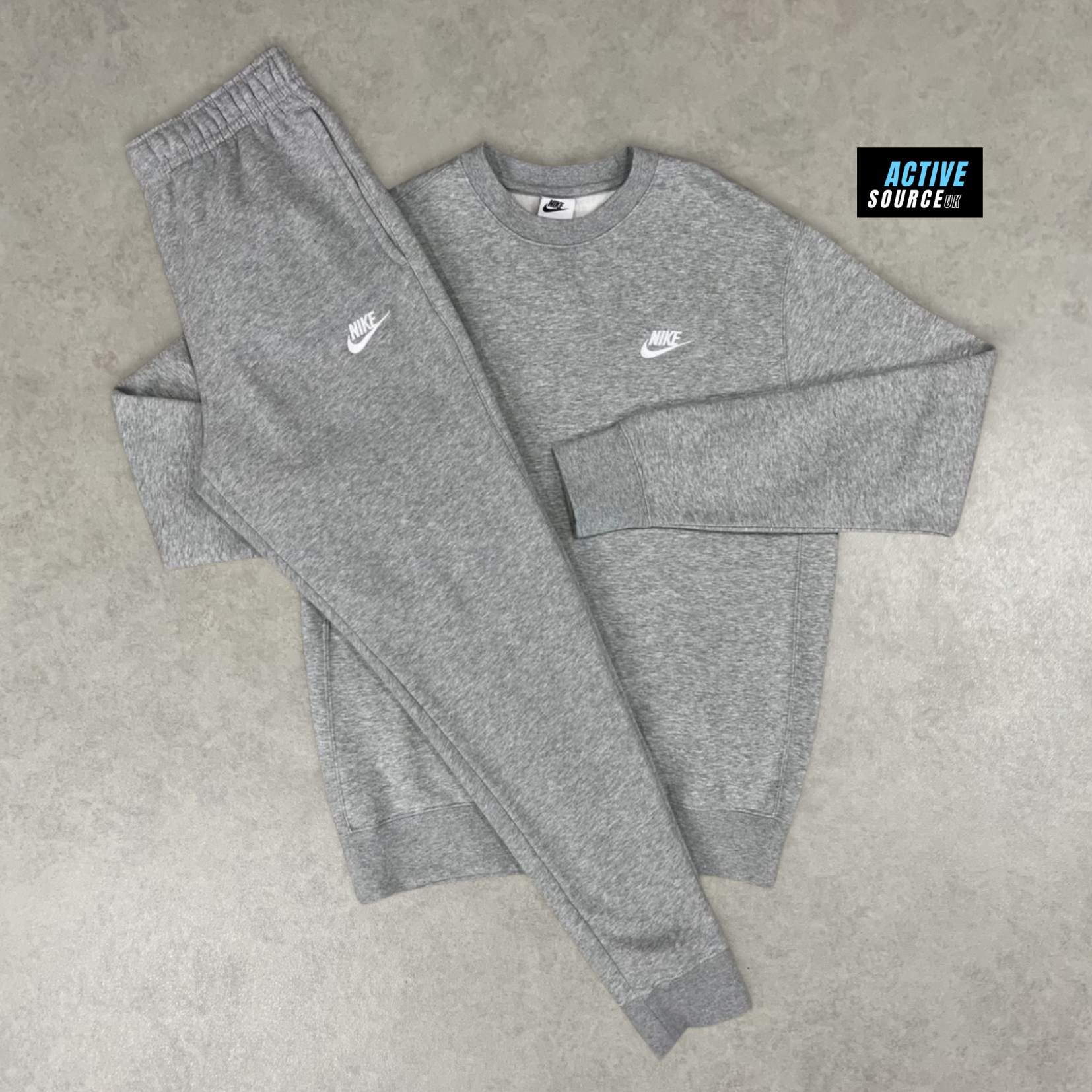 Nike Club Fleece Jumper Tracksuit Grey