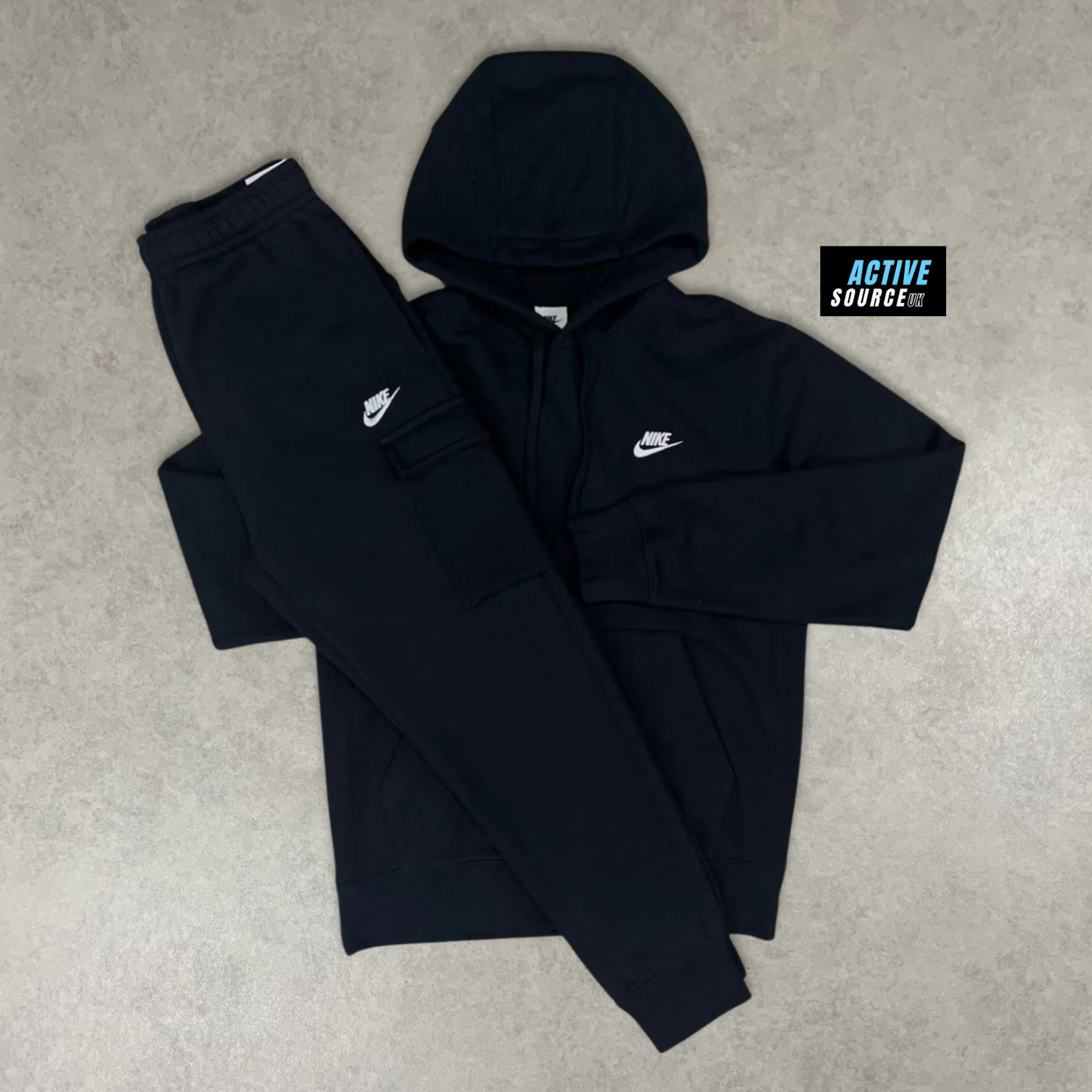 Nike Club Fleece Tracksuit Black
