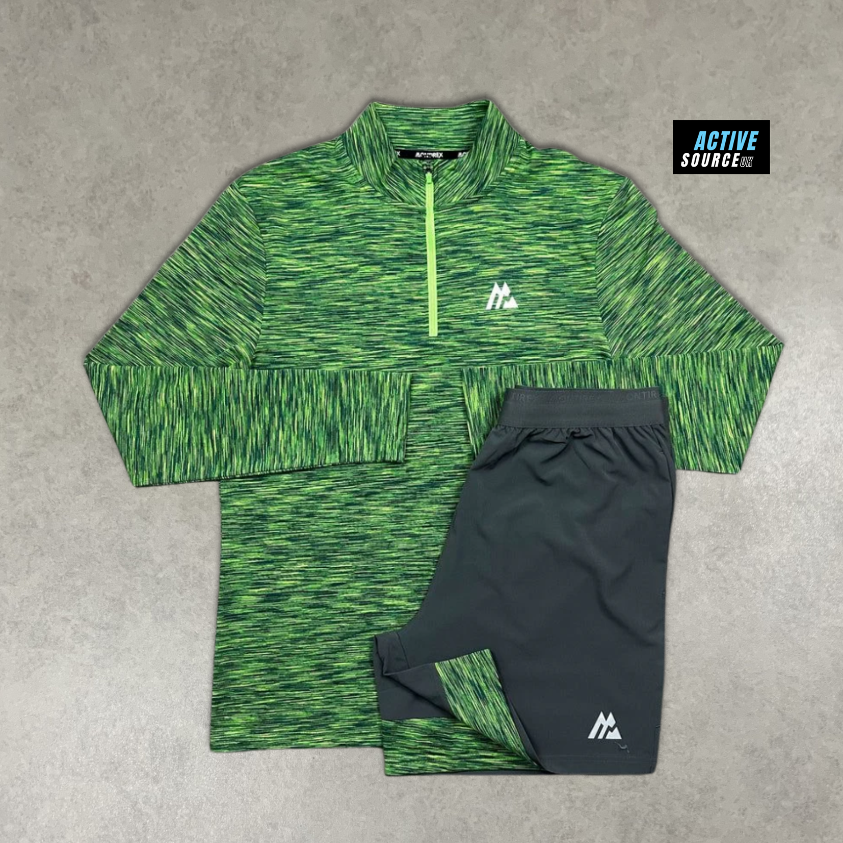 Montirex Trail 1/4 Zip Set "Green/Grey"