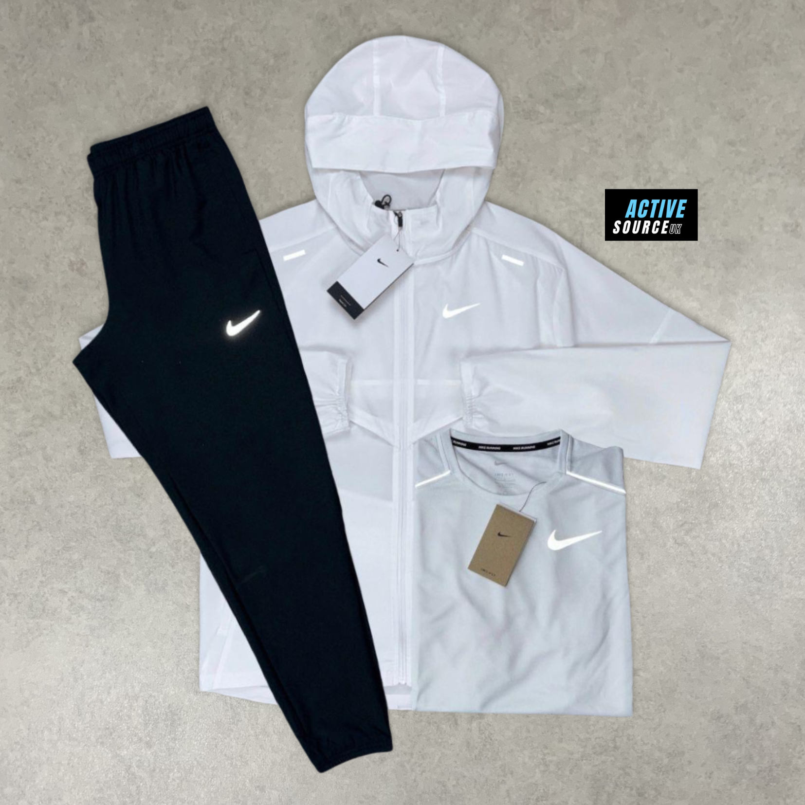 Nike Windrunner 3 Piece Tracksuit "Ice White/Black"