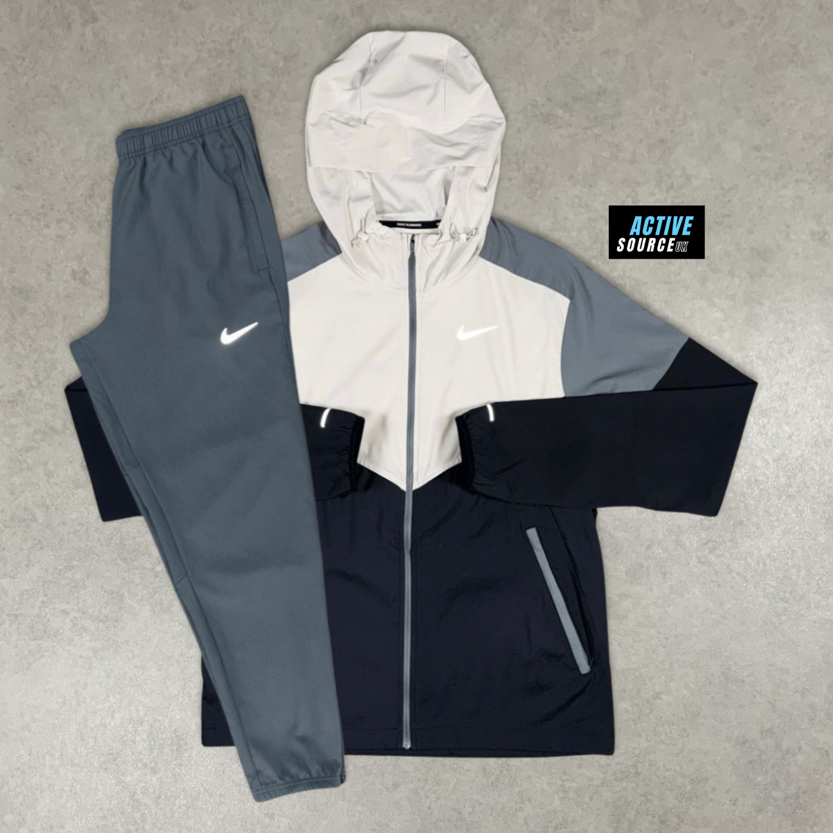 Nike Windrunner Tracksuit "Light Bone/Grey"
