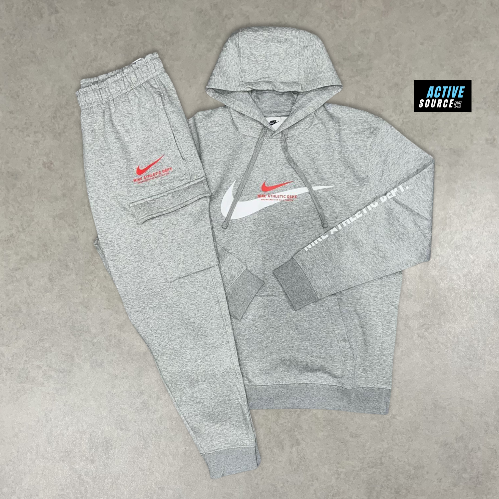 Nike Athletic Dept Tracksuit "Grey/University Red"