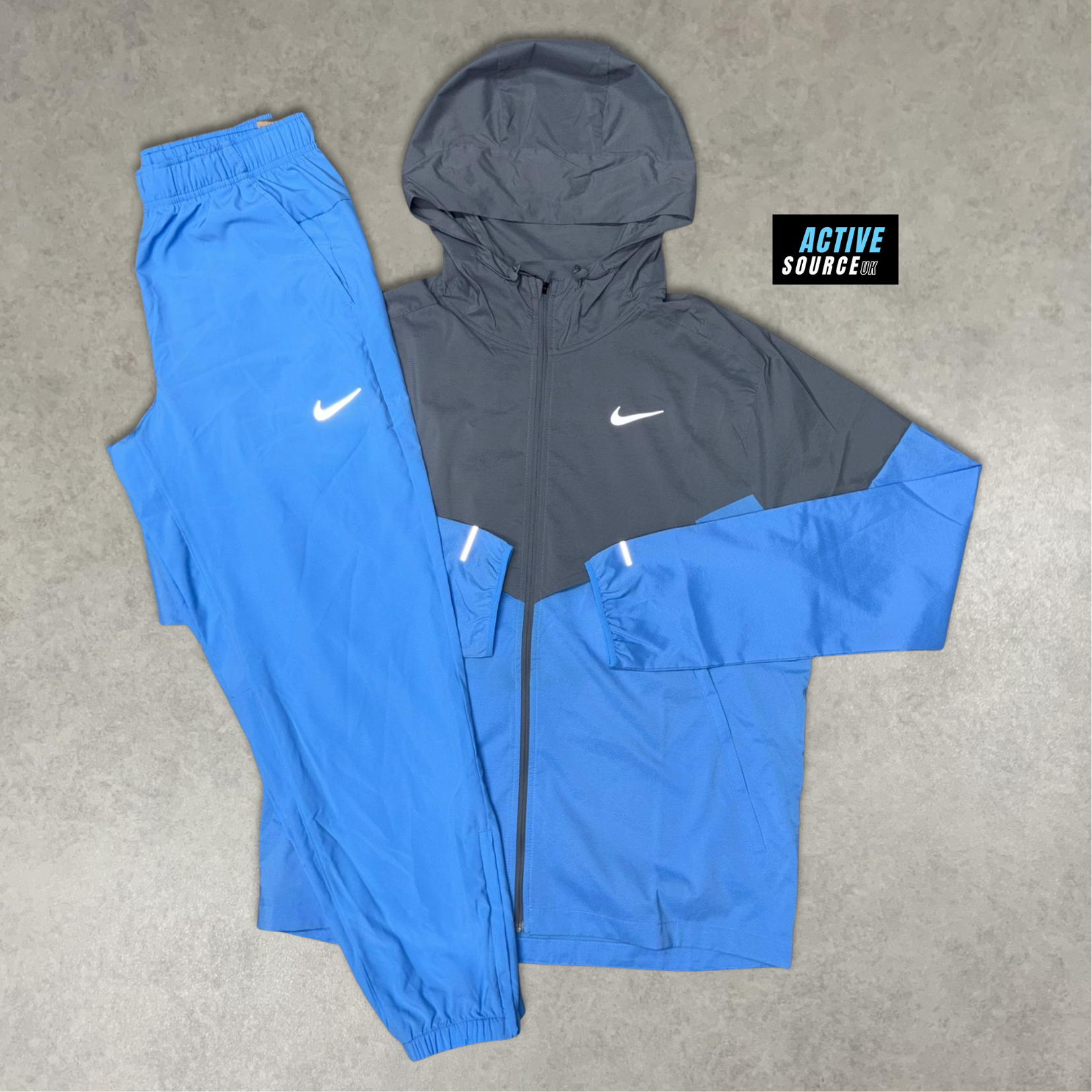 Nike UV Windrunner Tracksuit "Grey/Double University Blue"