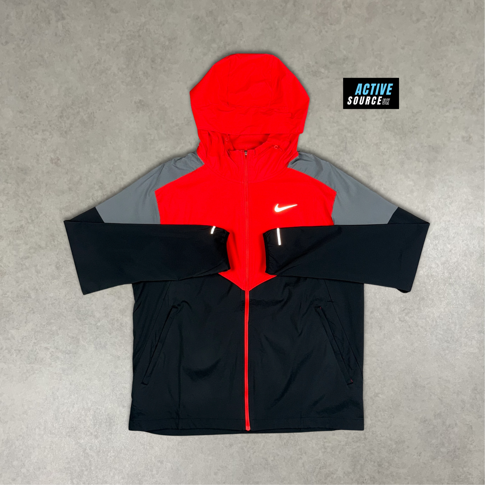 Nike UV Windrunner Tracksuit "Light Crimson Red/Black"