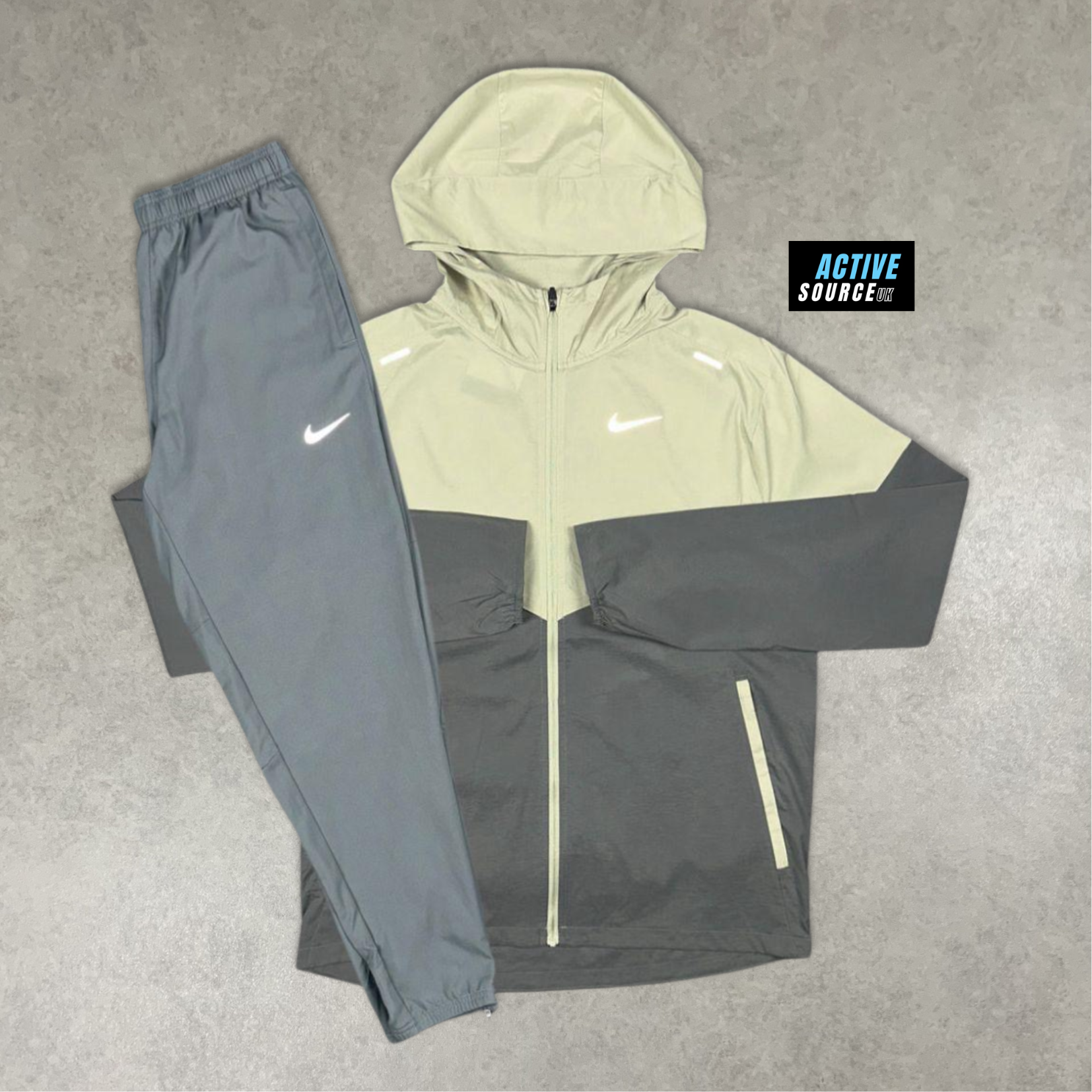 Nike UV Windrunner Tracksuit "Olive Aura/Grey"