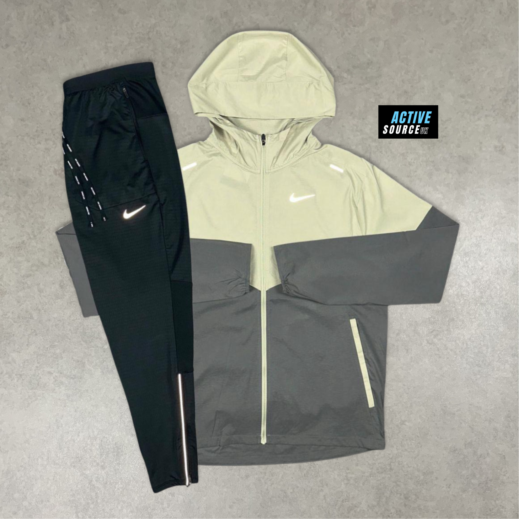 Nike UV Windrunner Tracksuit "Olive Aura/Black"
