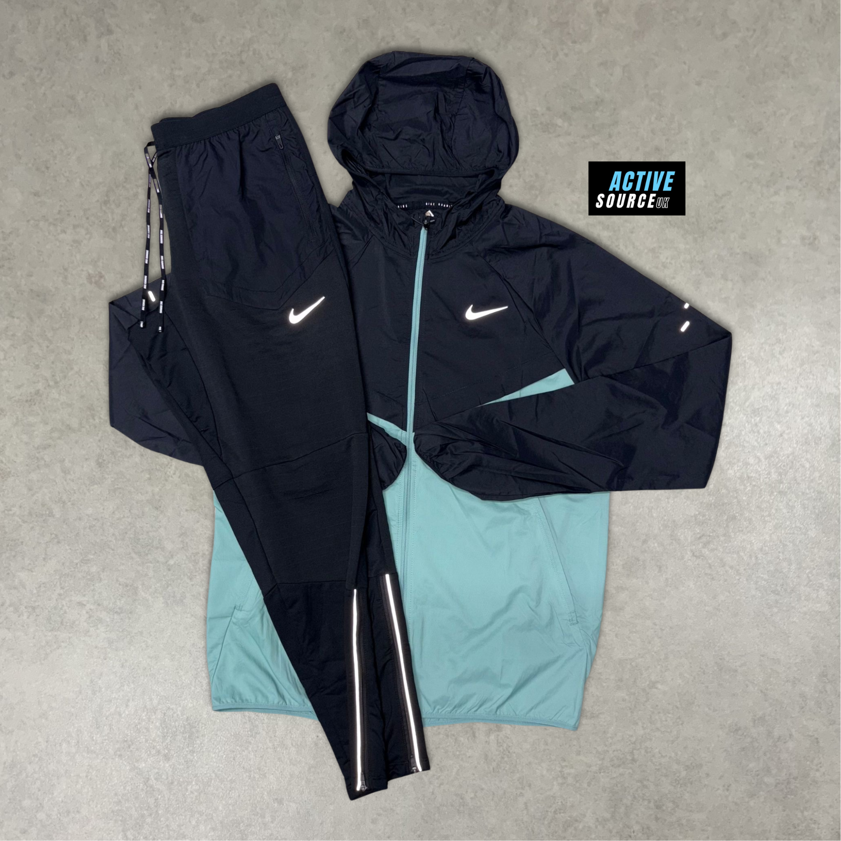 Nike Stride Jacket Phenom Tracksuit "Mineral/Black"