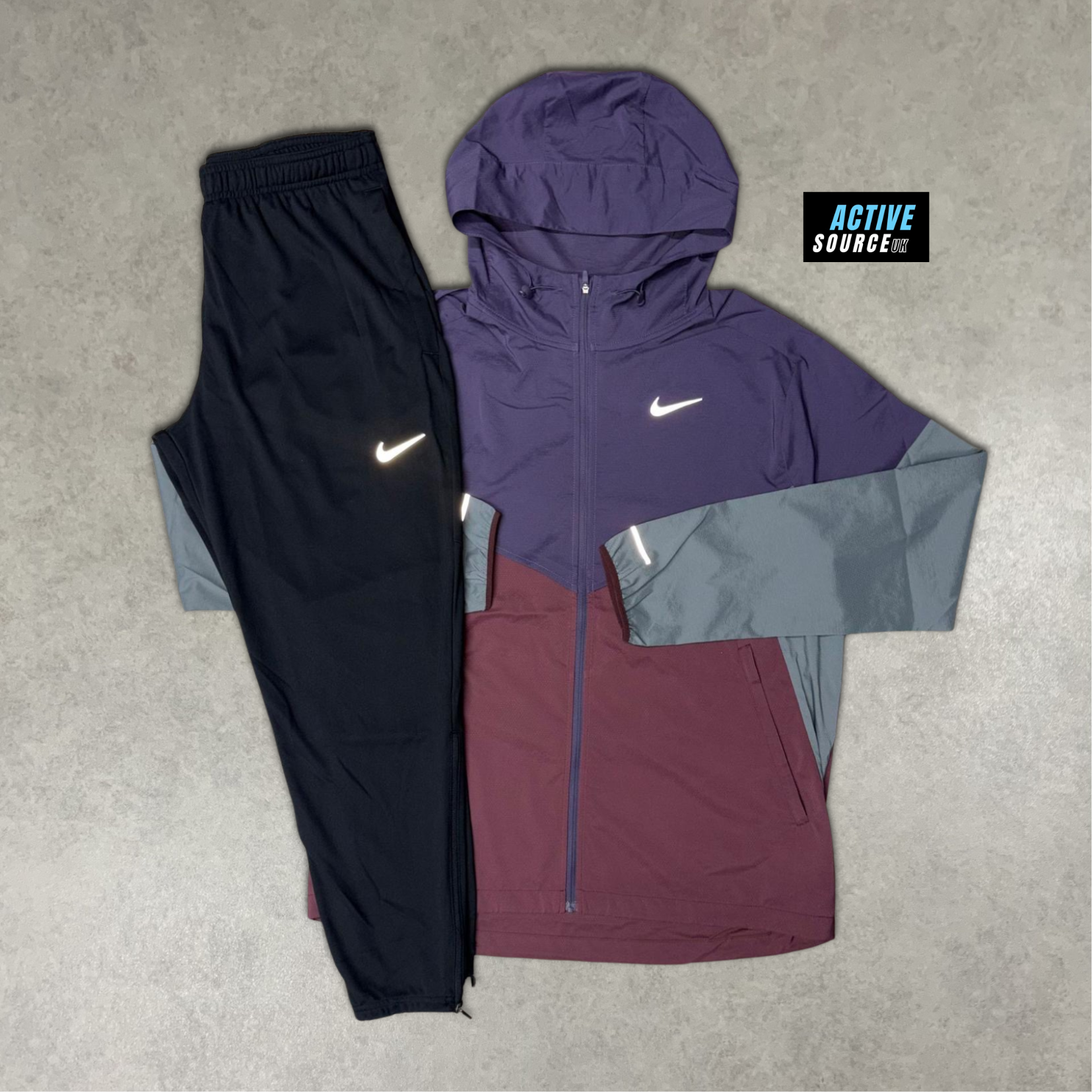 Nike UV Windrunner Tracksuit "Burgundy Crush/Black"