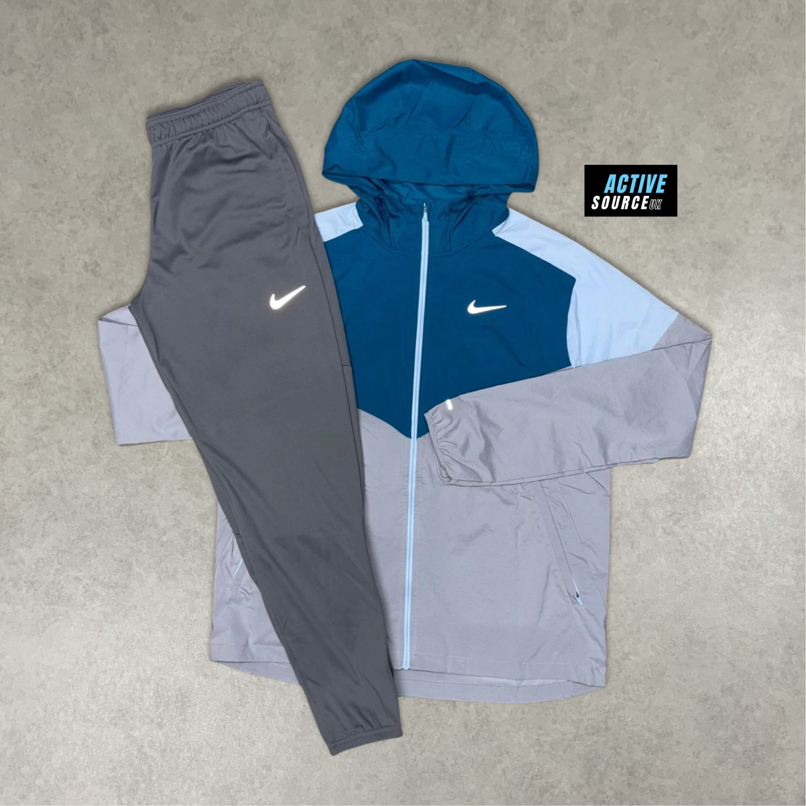 Nike UV Windrunner Tracksuit "Green Abyss/Grey"