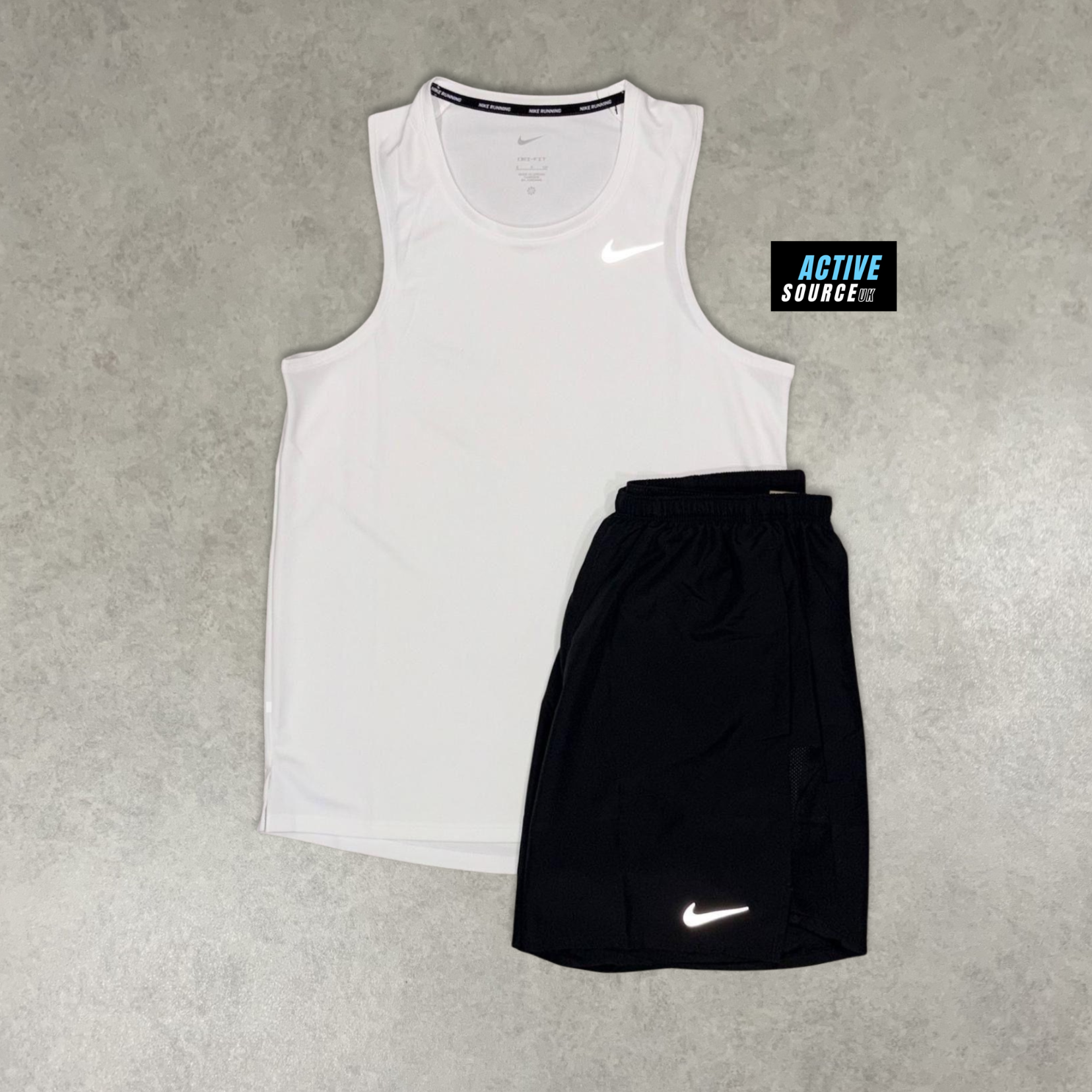 Nike Miller Vest Set "Ice White/Black"