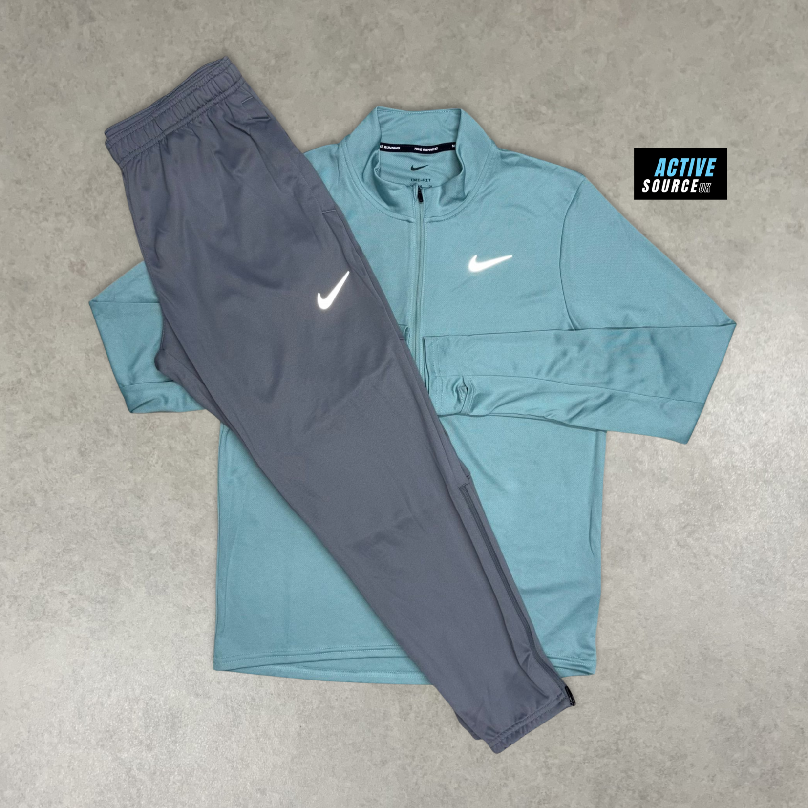 Nike Pacer 1/4 Zip Set "Mineral Blue/Grey"