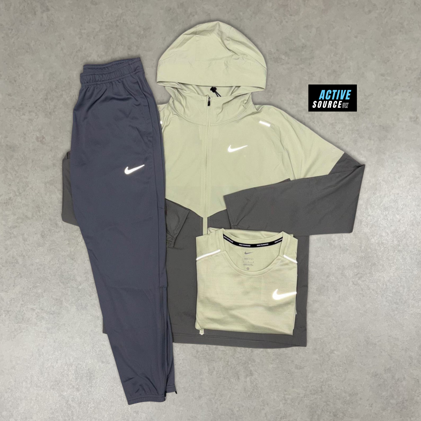 Nike Windrunner 3 piece Tracksuit "Olive Aura/Grey"