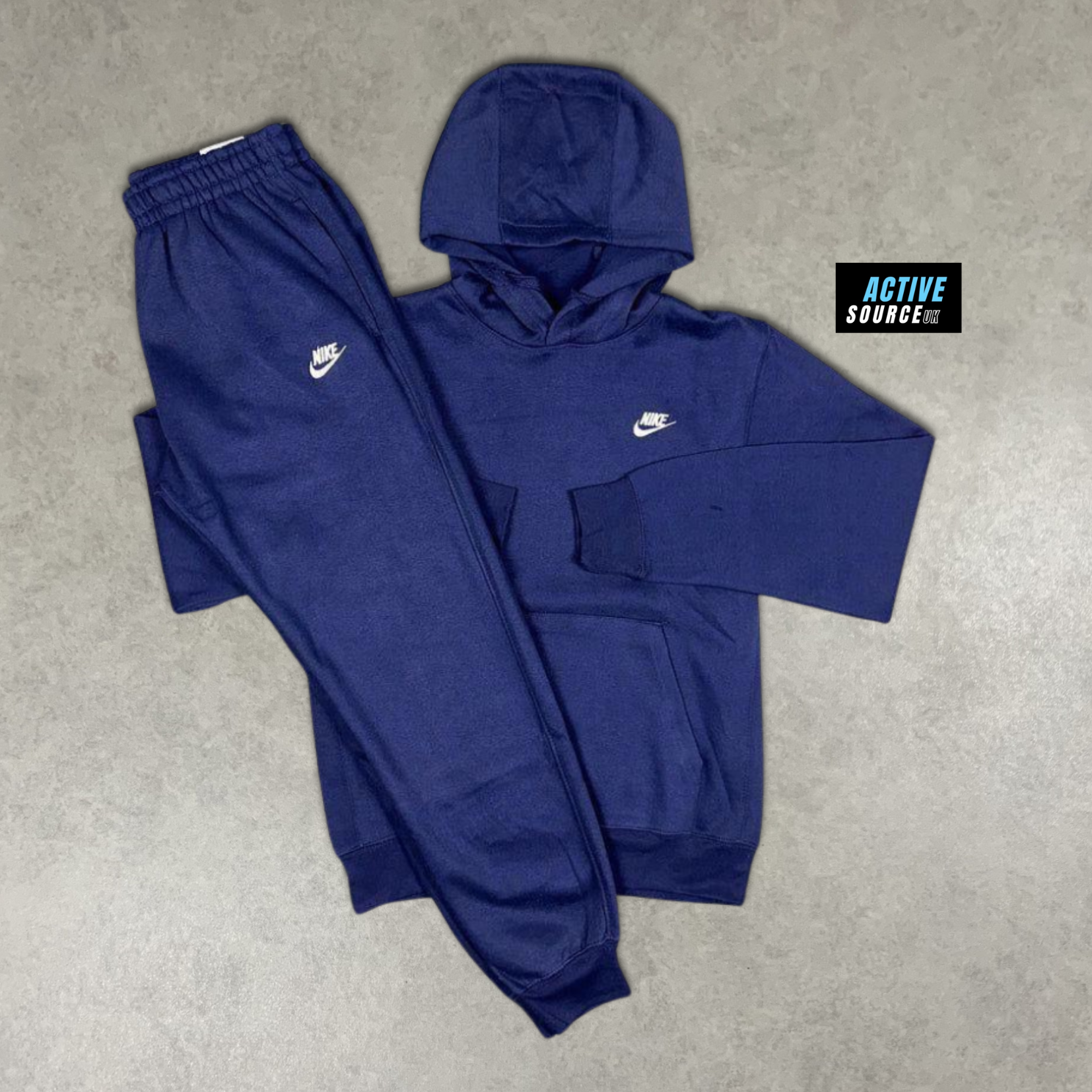 Nike Club Fleece Hoodie Tracksuit "Double Navy"