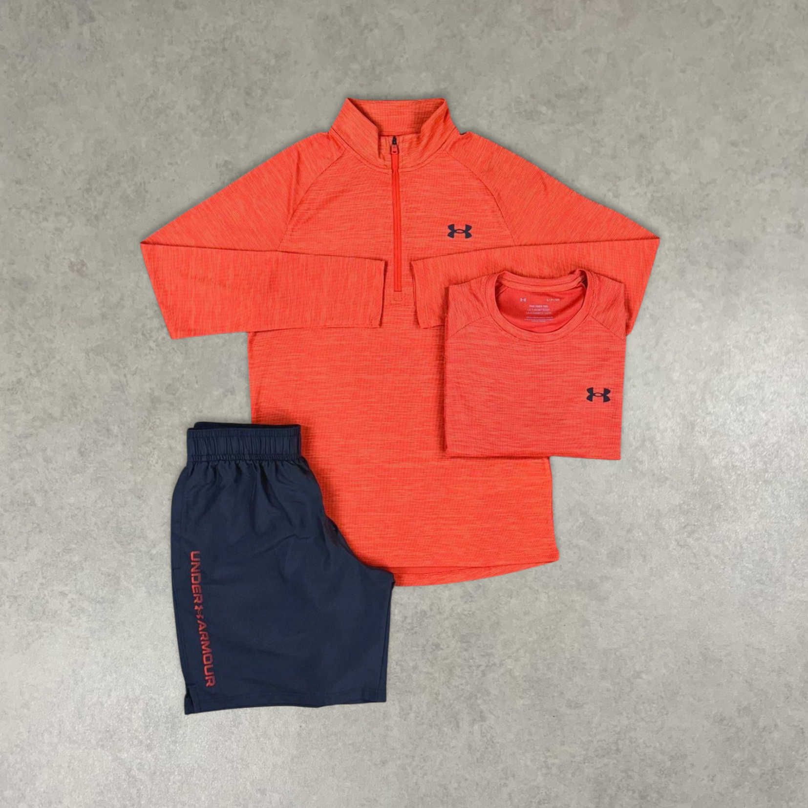 Under Armour 3 Piece Set "Orange/Navy"