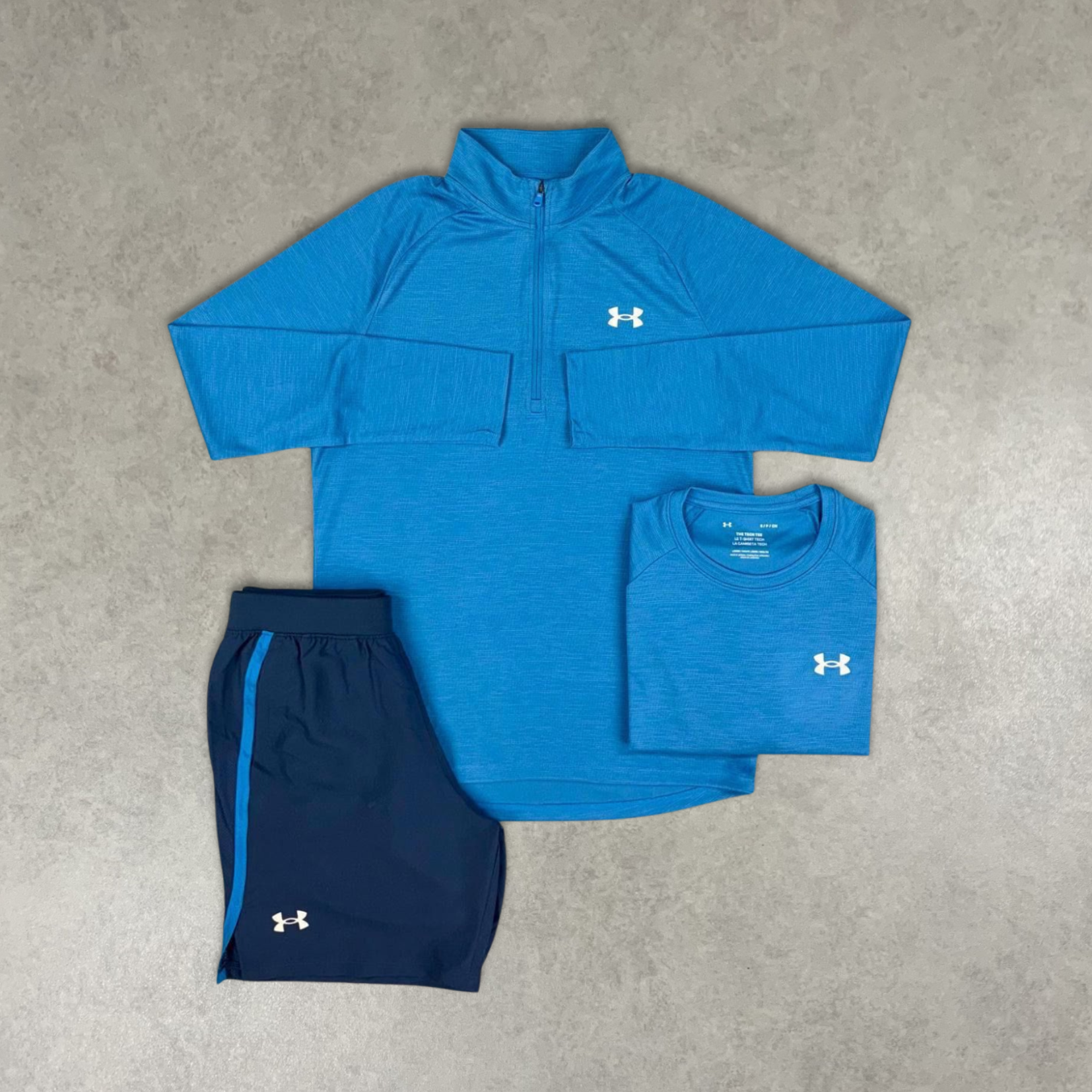 Under Armour Tech 3 Piece Set "Photon Blue"