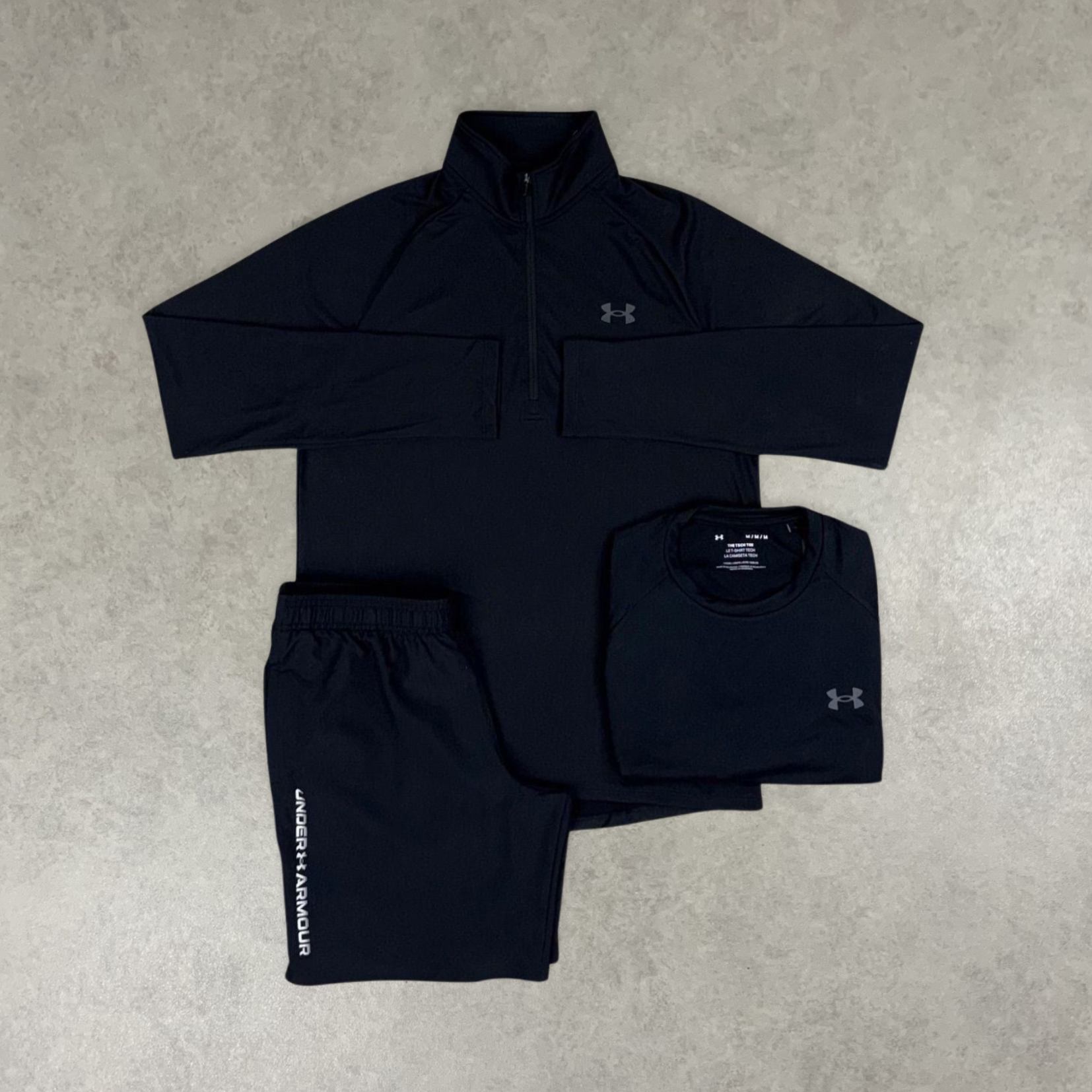Under Armour Tech 3 Piece Set "Triple Black"