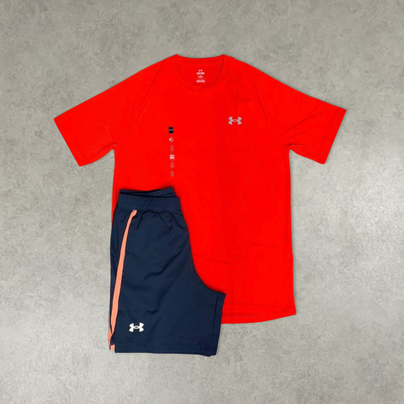 Under Armour Shorts & Tee Set "Red/Navy"