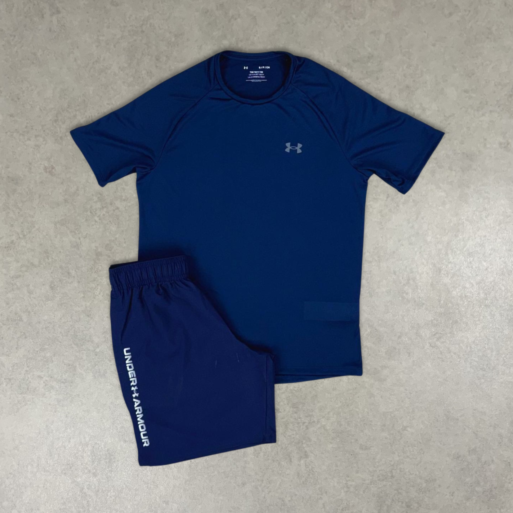 Under Armour Tech Shorts & Tee Set "Double Navy"